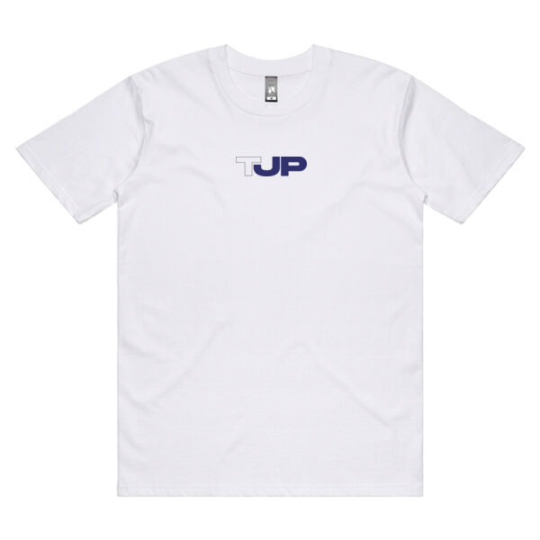 White TJP Logo Tee Thumbnail